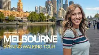 Relaxing Evening Walk in Melbourne 4K