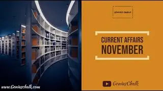 Current Affairs November || Genius Chalk || Saurabh Vashisht