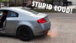 FULL STRAIGHT PIPE G35! (NO CATS)