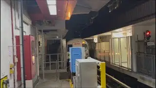 Last train to Pasir Ris via Platform A (closed until replaced by TEL)