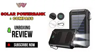 Portable Solar Powered Powerbank | Charge Anywhere with Free Sunlight!