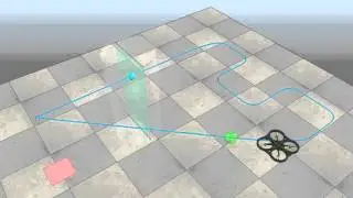 NMPC control of AR.Drone model in V-Rep