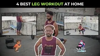 4 Best Leg Workout At Home | Mind Muscle Duo
