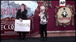 Oscar Winning actress Helen Mirren reluctantly demonstrated that she knows how to twerk, while being