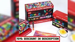A must-have product!&nbsp;120/168-Color Acrylic Paint Marker Pen Sets - Ideal for Artists. Use on Rock