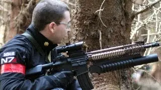 Airsoft War M79, M134, L85 M4 AK47 G36C Section8 Scotland HD