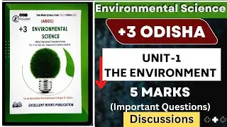 +3 1styear EVS [Unit-1] 5 Mark Important Question Discussions in Odia. #supportlerning