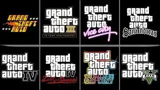 All Grand theft auto Intro LOGO animations (GTA LOGO from gta1-gta5)