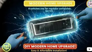MODULAR SWITCHBOARD WIRING: 6 Switch + 1 Fan Regulator Connection Secrets!