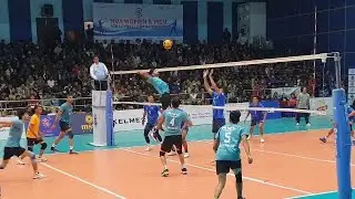 नेपाल पुलिस vs रुकुम पश्चिमको खेलमा पाकिस्तानी खेलाडी घातक प्रहर🏐Mahazhar & Tarki Boom Spike🏐9th NVA