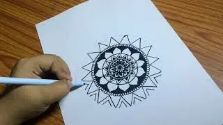 How to make simple mandala Art | easy and quick