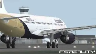 Monarch A321 Takeoff from Gatwick [LGW] (FS2004)