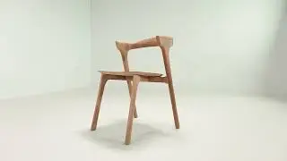 Ethnicraft Bok dining chair in Teak wood, presented by 4 Living