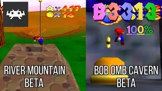 B3313 100% (All Retro Achievements) - River Mountain Beta & Bob Omb Cavern Beta
