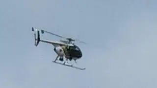 Kern County Sheriff's Office Air Support Unit 197 flying around Bakersfield