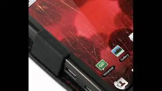 PDair   Leather Case for Motorola Droid Bionic XT875 - Flip Type (Black/Red Stitchings)
