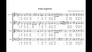 Casciolini, Claudio (1697 - 1760) Panis Angelicus, in sol minore, a 4 voci a  cappella.