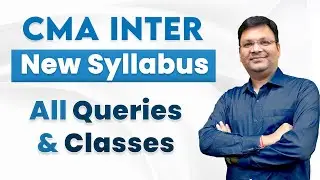 CMA Inter New Syllabus | All queries and classes | CA Satish Jalan | SJC Institute