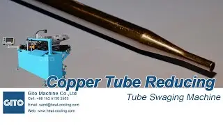 Refrigeration Copper Tube Swaging Reducing Tapering Machine