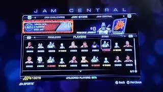 NBA Jam On Fire Edition (PS3) All Buyable Players