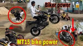 Yamaha MT15 BIKE power ride 🥰😱#mt15bike