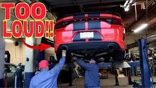 GETTING MY 900+HP HELLCAT STRAIGHT PIPED AND 5inch TIPS!!!
