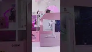 unboxing my pink monitor! ♡ AOC AG273FXR Pink Weapon | celestefleurs tiktok