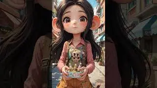 A Doll walking on road