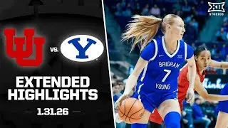 Utah vs. BYU Extended Highlights | 2025-26 Big 12 Women's Basketball