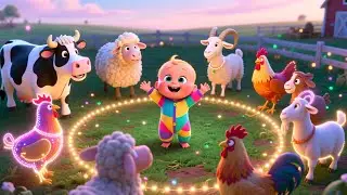 Farmyard Animals ABC 🐷🔤🍼 | Kids Fantasy Song | Learn Letters and Animal Sounds