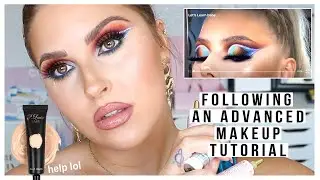 i tried following a P LOUISE makeup tutorial 😲 too advanced for me