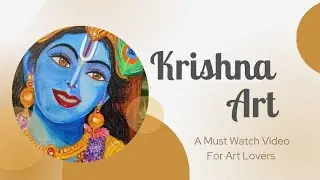 Shri Krishna Painting 🎨 | Radha Krishna Art | Peaceful Spiritual Art | #KrishnaPainting