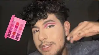EASY pink CUT CREASE using the PINK RELIGION by JEFFREE STAR COSMETICS
