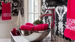 🌊 Ralph Lauren Hamptons 2025 Decor | Bold Red & Black Luxury Christmas 🖤🍷