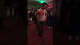 The Jungle cast and crew dancing at the Curran Theater opening night.