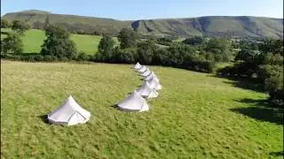 Red Sky Tent Drone Footage