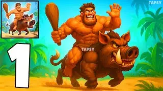 🪨Stone Age Survival Tribal Game Gameplay Walkthrough Part 1 &ndash; Build, Hunt & Survive (Android,iOS)
