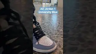 (on feet) Air Jordan 1 Retro high OG University Blue