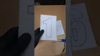 1 to 1000 number challenge 1️⃣6️⃣ #craft #foamcutting #satisfying #asmr #shorts