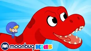 Dino Army - with Subtitles | Morphle TV | Cartoons for Kids | Moonbug Kids Literacy