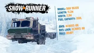 Snowrunner: A look at the DAN 96320 (BAZ-6402)