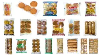 Automatic packaging machine for burger hotdog buns bakery food horizontal flow pack wrapper machine