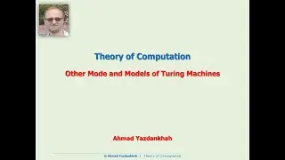 Theory of Computation: Lec 14: Other Mode and Models of Turing Machines