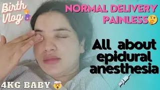 Birth Vlog🤰/Normal Epidural PAINLESS Delivery💉/4Kg baby🤯/ Charges💸 of epidural anesthesia