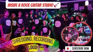 “What Happens in a Guitar Studio? 🎸 A Full Day of Rock + Recording”