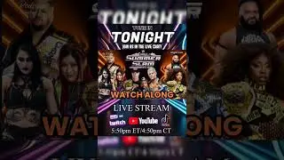 Night Two of SummerSlam!! JOIN US FOR THE WWE SUMMESLAM WATCH ALONG PARTY #summerslam #shorts #wwe