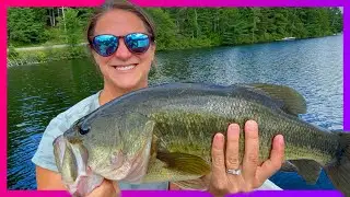 Fishing in the Adirondacks – she catches her PB! #007