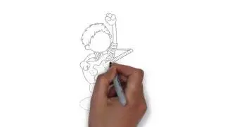 как нарисовать гитару,how to draw a guitar,c&oacute;mo dibujar una guitarra,come disegnare una chitarra