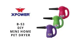 XPOWER B-53 Airrow Pro DIY Mini Home Pet Dryer
