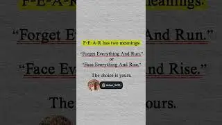 #fear#youtube#motivation#inspiration#love#quotes#life#shorts#world#success#mindset#viralvideo#facts